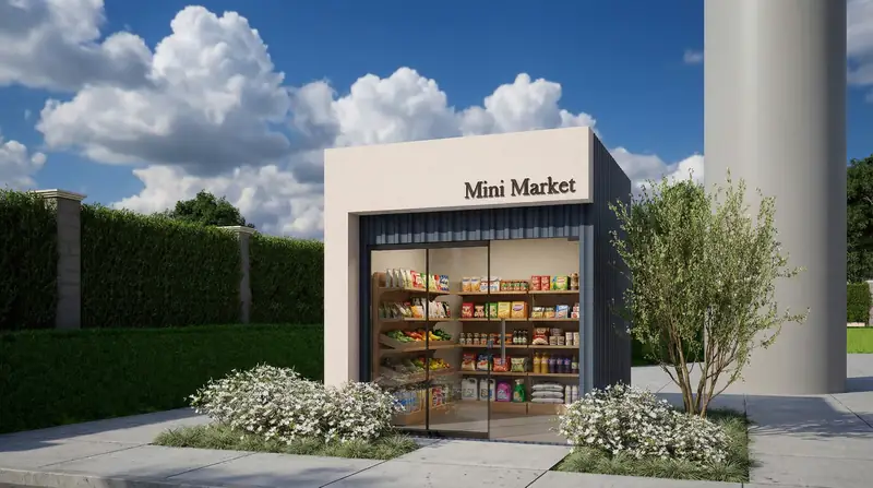 Mini market dentro do condomínio Royal Caribe